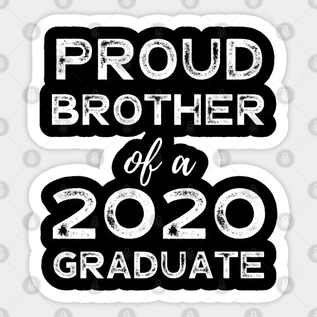 Womens Proud Brother Of A 2020 Graduate Class Graduation Sticker by busines_night